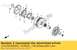 Ici, vous pouvez commander le patron, conduire le visage auprès de Honda , avec le numéro de pièce 22105KAB000: