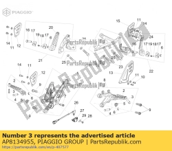 Aprilia AP8134955, Sworze? podnó?ka, OEM: Aprilia AP8134955