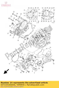 yamaha 5XT154300000 carterdeksel 3 - Onderkant