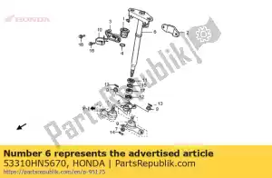 Honda 53310HN5670 shaft comp,strg - Bottom side