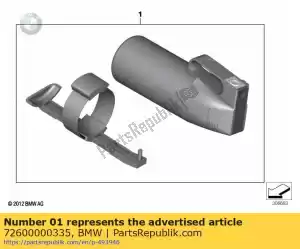 bmw 72600000335 installing set fire-extinguisher powder - 1 kg - Bottom side