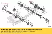 9614062020, Honda, B / brg rad n / com honda crf  rb cbr rw r repsol rs f rt trx350fe fourtrax rancher 4x4 es trx250ex sporttrax sportrax cbr125r cbr125rs cbr125rw crf150rb lw crf150r sw trx250x cbr125rt trx250tm trx250tm1 150 125 350 250 , Nieuw