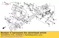 50200KSC730, Honda, corpo comp., rr. quadro, armação honda crf  r x l m crf250x 250 , Novo