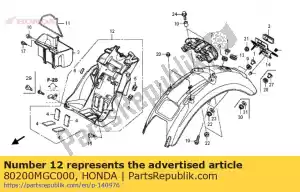 Honda 80200MGC000 b?otnik, b rr - Dół