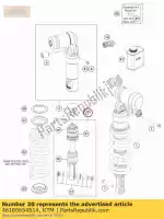 46180654S14, KTM, monosh. parte inferior cpl. enduro ktm  enduro 690 2012 2013 2014 2015 2016 2017 2018, Novo