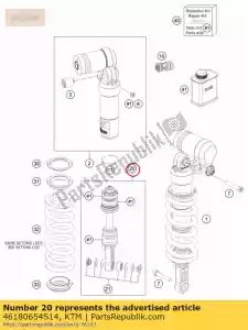 ktm 46180654S14 monosh. dolna cz??? kpl. enduro - Dół