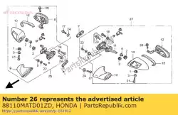 Tutaj możesz zamówić zespó? Lustra., r. Wstecz * r1 od Honda , z numerem części 88110MATD01ZD: