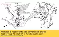 45155MGSD70, Honda, clamper a, fr. mangueira do freio honda nc  xa integra d dct xd dtc sd s x sa nc700d 700 , Novo