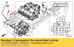 Aquí puede pedir orificio de 1,2 mm de Honda , con el número de pieza 11104MJED00: