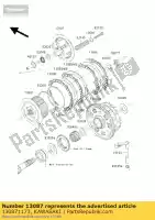 130871173, Kawasaki, mozzo frizione kawasaki z  a c zx10r ninja d e zx9r b f police p zx 9r z1000 abs 1000 900 , Nuovo