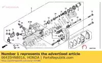 06435HN8016, Honda, pastilhas de freio honda  trx 420 500 520 650 680 700 2003 2004 2005 2006 2007 2008 2009 2010 2011 2012 2013 2017 2018 2019 2020, Novo