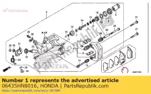 honda 06435HN8016 brake pads - Bottom side