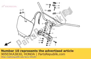 Honda 90503KA3830 arandela, vástago, 24,2 mm - Lado inferior