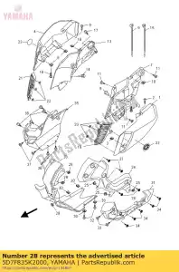 yamaha 5D7F835K2000 frente do corpo sob 2 - Lado inferior