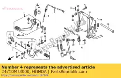 Aqui você pode pedir o braço comp., engrenagem ch em Honda , com o número da peça 24710MT3000:
