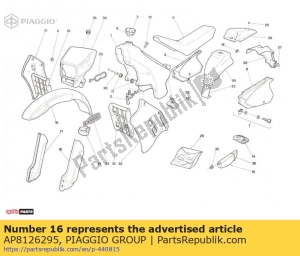 aprilia AP8126295 parafango anteriore - Il fondo