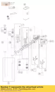 ktm 48601293S1 cartucho kit cpl. r / s - Lado inferior