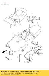 zetel assy van Suzuki, met onderdeel nummer 4510017E0058R, bestel je hier online: