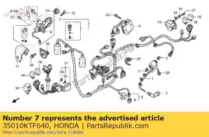 honda 35010KTF640 key set - Bottom side