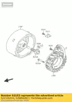 92153S410, Kawasaki, bolt lv1000-a1h kawasaki klv 1000 2004 2005, New