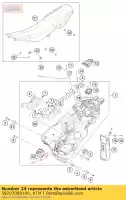 58207080100, KTM, sensore di livello del gas adv. 2006 husqvarna ktm  duke enduro rc rc8 rc8r smc super enduro supermoto 690 701 950 1190 1200 2005 2006 2007 2008 2009 2010 2011 2012 2013 2014 2015 2016 2017 2018 2019 2020 2021, Nuovo