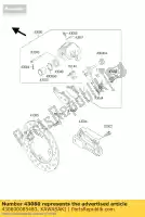 430800085483, Kawasaki, caliper-sub-assy, ??rr, r.go kawasaki zx6rr ninja n z  a k zx10r d c m police p zx 6r 6rr z1000 600 1000 , Novo