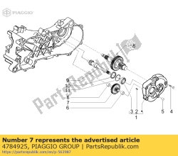 Aprilia 4784925, Eixo de transmissão, OEM: Aprilia 4784925