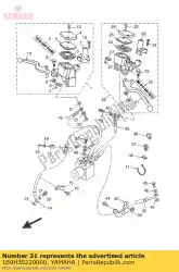 Aquí puede pedir palanca 2 de Yamaha , con el número de pieza 1B9H39220000: