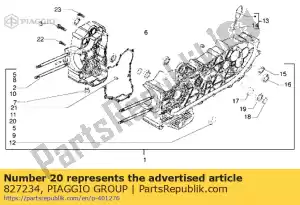 Piaggio Group 827234 roulement d17x47x14 - La partie au fond