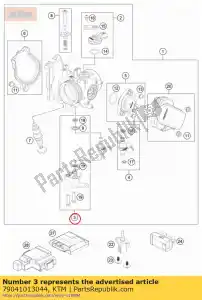 ktm 79041013044 tuyau de carburant cpl. - La partie au fond