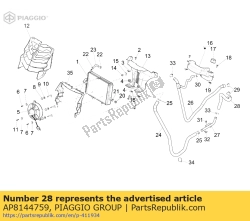 Aprilia AP8144759, Balhoofdbuis unie, OEM: Aprilia AP8144759