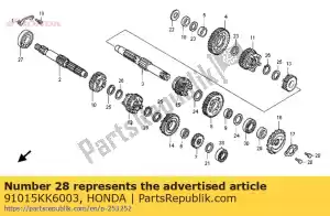 Honda 91015KK6003 roulement, bille radiale, 620 - La partie au fond