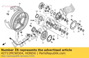 honda 42711MCWD04 nenhuma descrição disponível no momento - Lado inferior