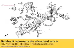 Aqui você pode pedir o cabo assy., l. Rr. Alta tensão em Honda , com o número da peça 30773MEG000: