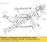 GU05438630, Piaggio Group, Support de plaque d'immatriculation moto-guzzi breva breva v ie norge norge polizia berlino sport zgulps01, zgulpt00, zgulps03 850 1100 1200 2005 2006 2007 2008 2014 2016 2017, Nouveau