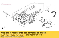 Here you can order the no description available at the moment from Honda, with part number 52147GC4831: