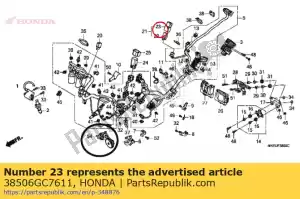 Honda 38506GC7611 suspension, relais de démarrage - La partie au fond