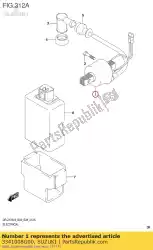 Ici, vous pouvez commander le bobine assy, ?? Allumer auprès de Suzuki , avec le numéro de pièce 3341008G00: