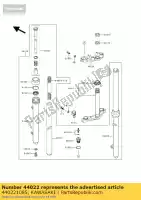 440221085, Kawasaki, horquilla de cilindro kawasaki kx  b kx60 60 , Nuevo