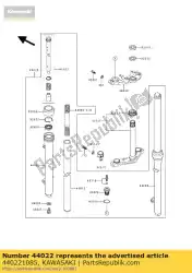 Aquí puede pedir horquilla de cilindro de Kawasaki , con el número de pieza 440221085: