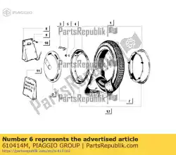 Qui puoi ordinare camera d'aria da Piaggio Group , con numero parte 610414M: