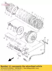 Aquí puede pedir placa, presión 1 de Yamaha , con el número de pieza 1FK163510000: