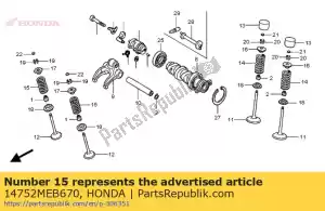 honda 14752MEB670 lente, ex. klep - Onderkant