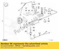 61122316467, BMW, topkoffer luidspreker kabelset bmw  1000 1100 1986 1987 1988 1989 1990 1991 1992 1993 1994 1995 1996 1997, Nieuw