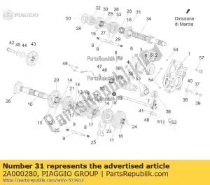 Piaggio Group 2A000280 5a marcia al secondo. z = 23 - Il fondo