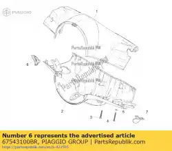 Aqui você pode pedir o plug rh em Piaggio Group , com o número da peça 67543100BR: