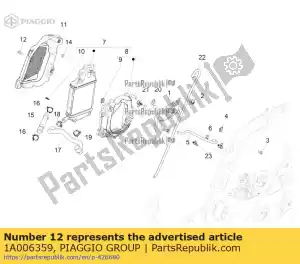 Piaggio Group 1A006359 parafuso c / flange m6x16 - Lado inferior