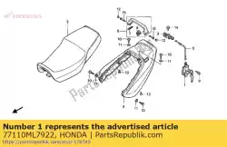 Qui puoi ordinare blocco ass., sedile da Honda , con numero parte 77110ML7922: