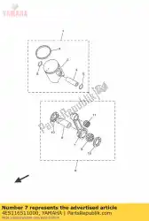 staaf, verbinden van Yamaha, met onderdeel nummer 4ES116511000, bestel je hier online: