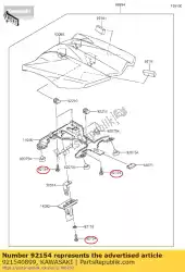 Tutaj możesz zamówić ? Ruba z ko? Nierzem 6x16 kx450fcf od Kawasaki , z numerem części 921540899: